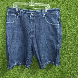Y2K Tuff Designs Men's Denim Shorts‎ Size 42 Hip Hop Graphic Carpenter Pockets